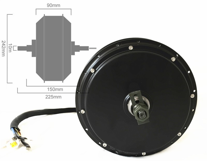 NBpower QS205 50H V3 72v 5000W - 5000W Hub Motor Kit 72V のレビューと価格