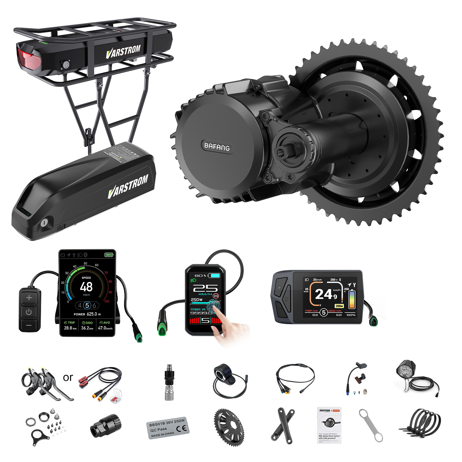 【米国発送】Bafangモーター 750W 48V ミッドド - Torque Sensor Mid Drive Motor Kit のレビューと価格