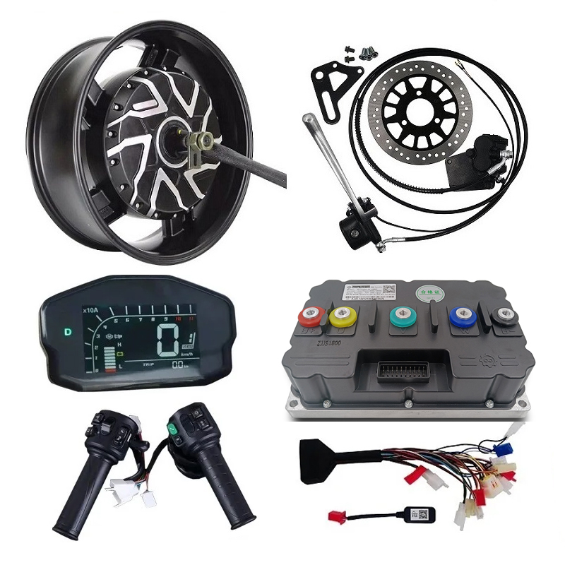 電動バイクハブモーターキット 6.0x17インチ 定格120 - 12000W Electric Motorcycle Hub Motor のレビューと価格